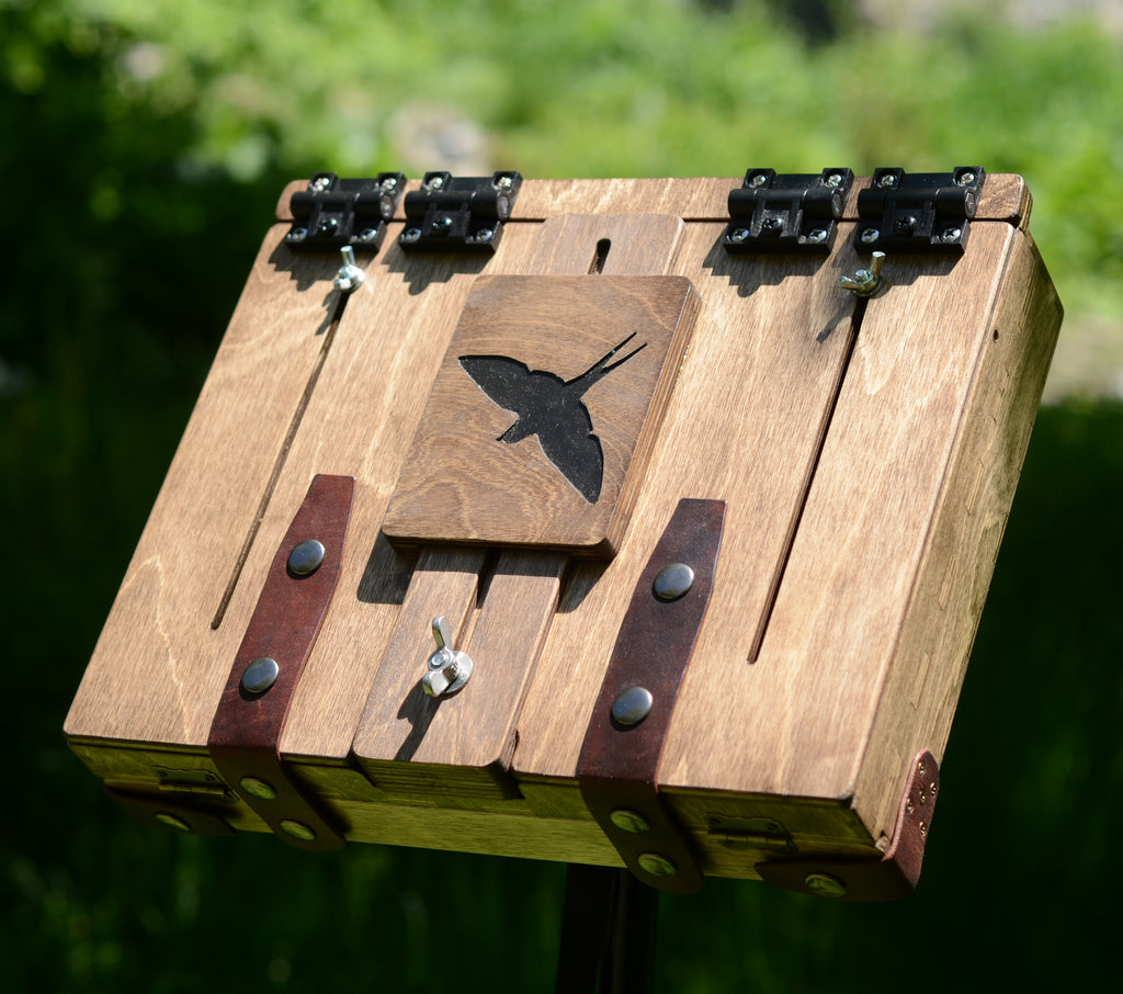 Martlet 10×12 pochade box - front wet panel carrier (made to order)