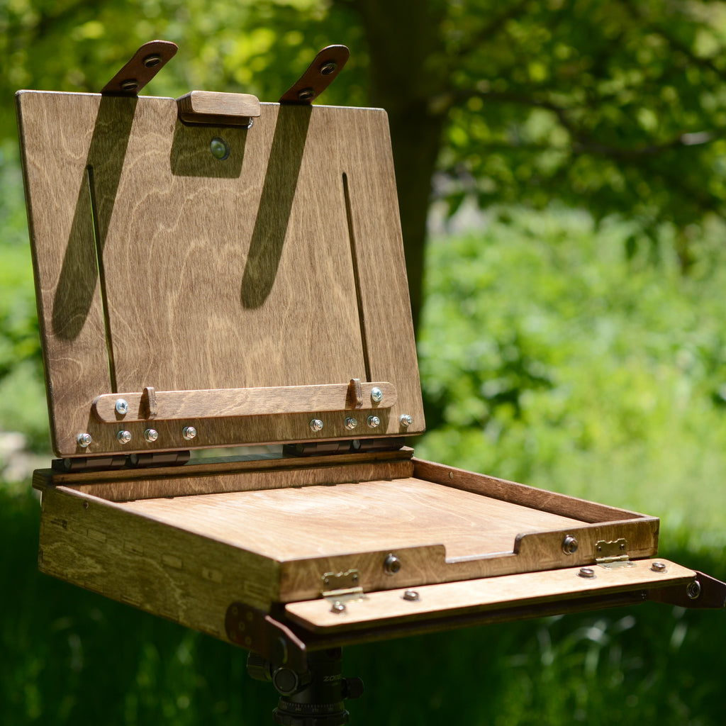 Martlet 10×12 pochade box - front wet panel carrier (made to order)
