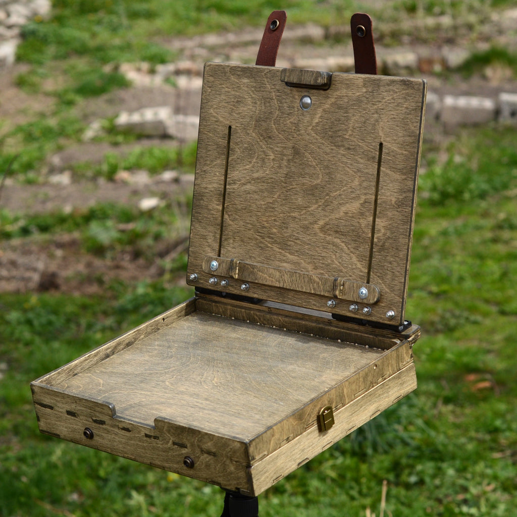 Martlet 10×12 pochade box - side wet panel carrier (made to order)
