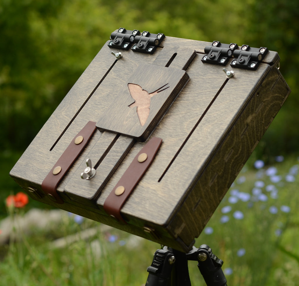 Martlet 10×12 - front wet panel carrier, removable palette (black wood)