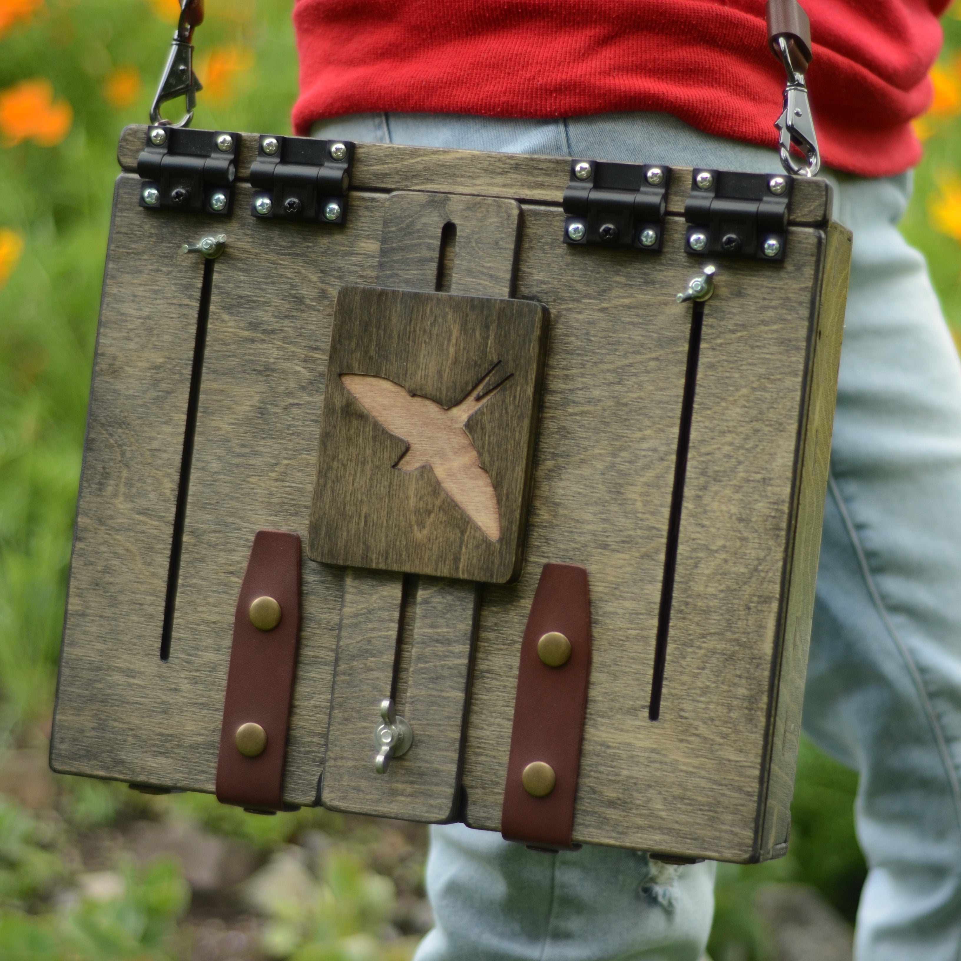 Martlet 10×12 pochade box - front wet panel carrier (made to order)