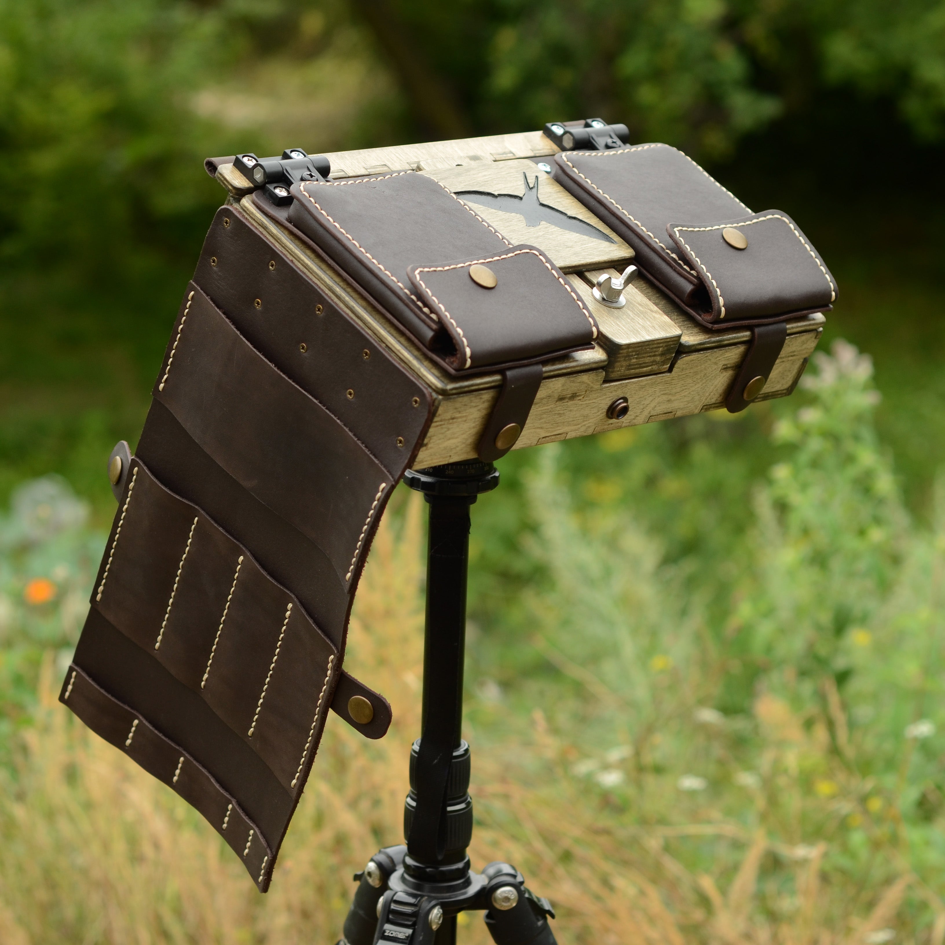 All-In-One pochade box for 6x10" panels (old wood)