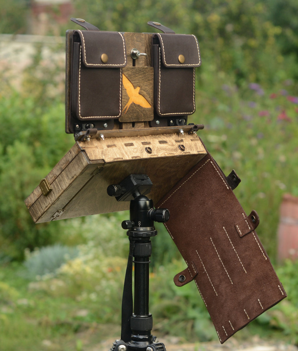 All-In-One pochade box for 6x10" panels (black wood)
