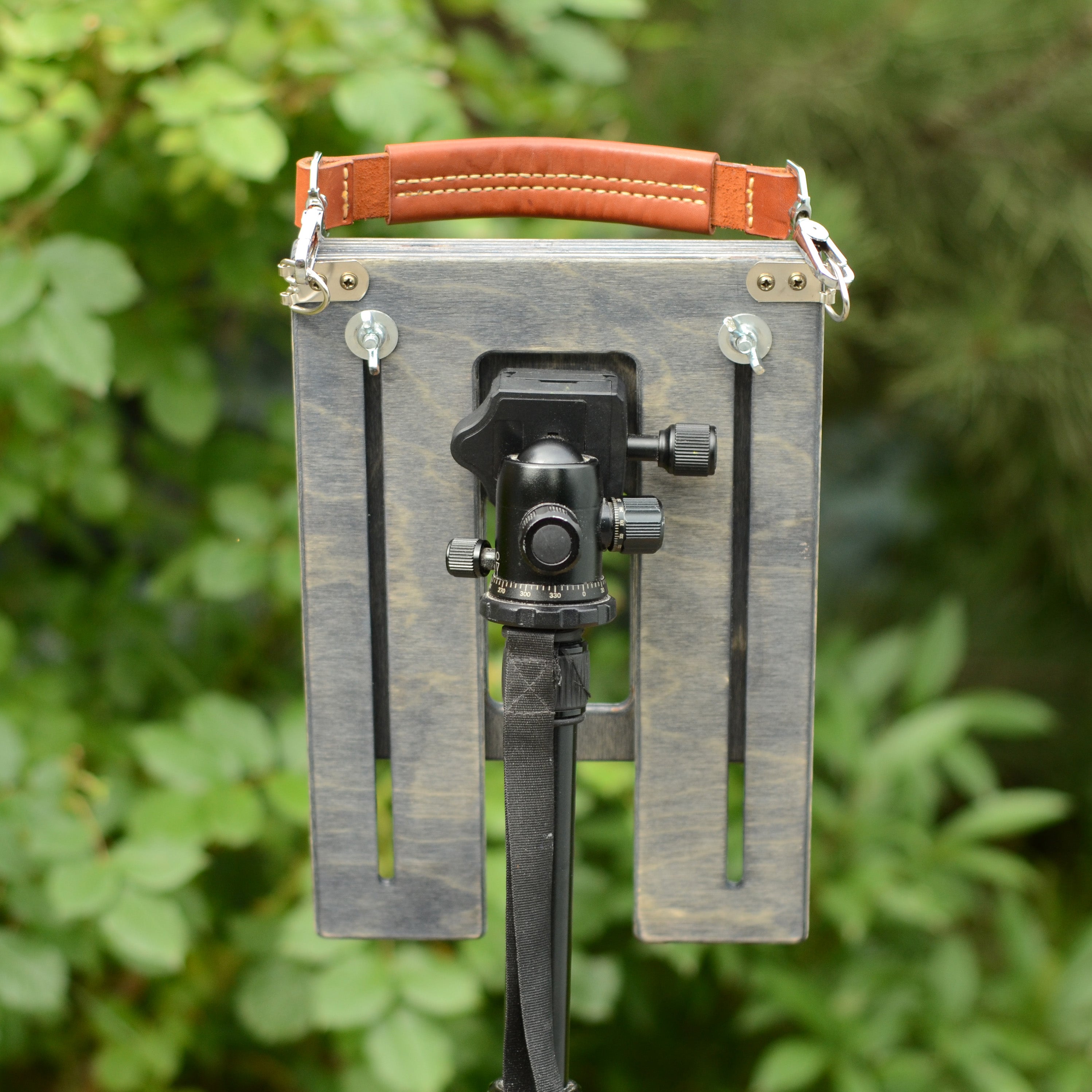 Tripod easel and wet panel carrier