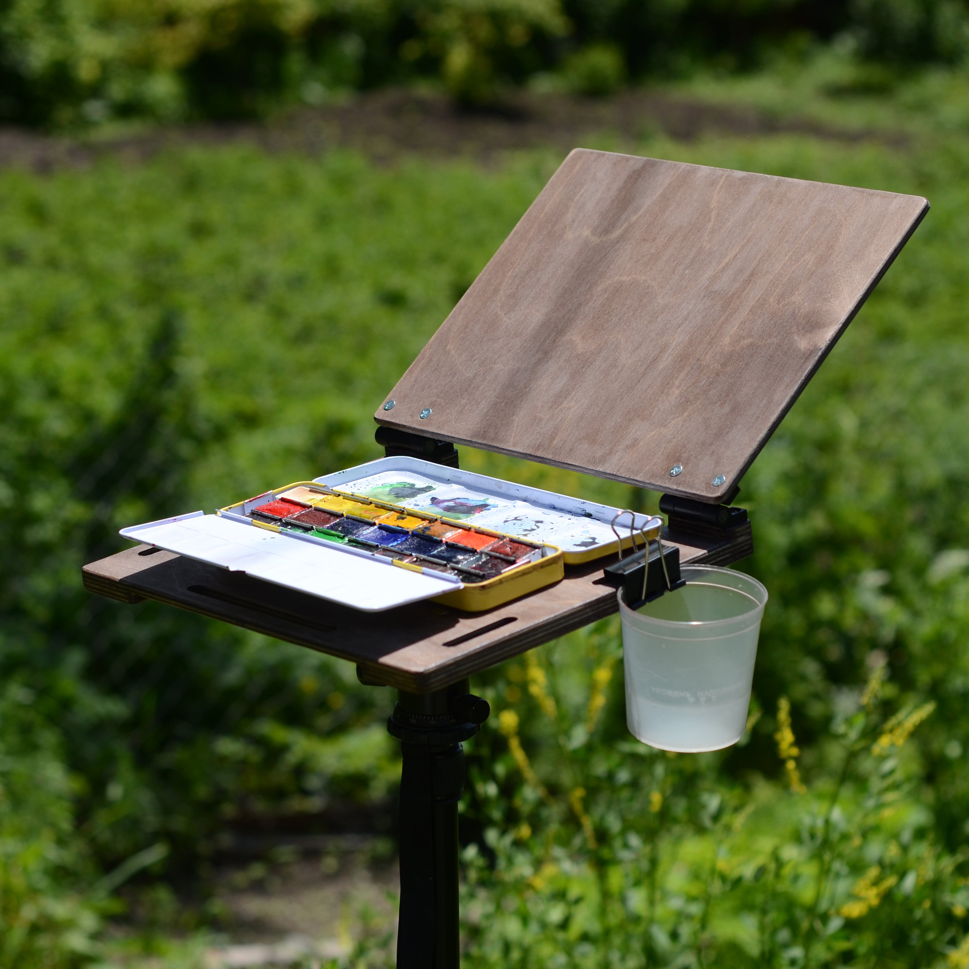 8x10 watercolor easel for metal palettes (made to order)